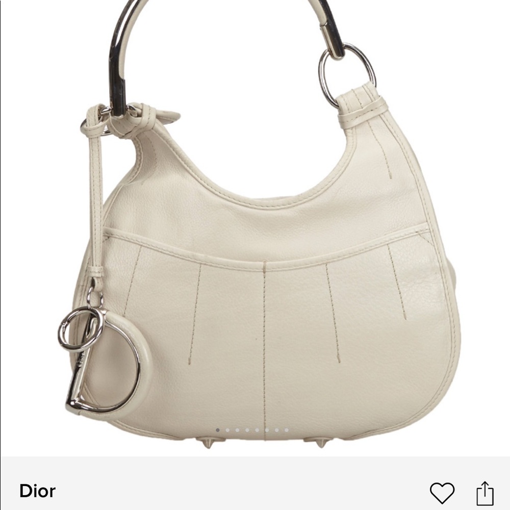 Dior White Satchel Bag